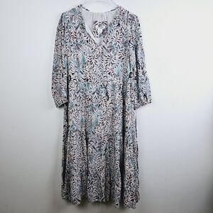 Lucky Brand Tiered Ruffle Dress NWT, size Large